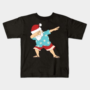 Dabbing Santa Christmas in July Kids T-Shirt